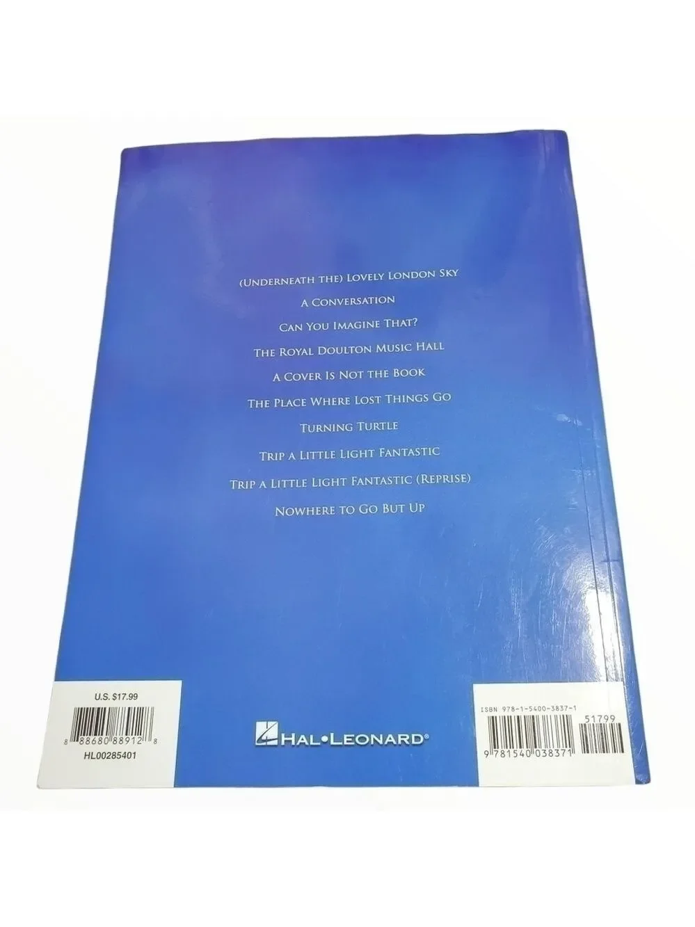 Disney Mary Poppins Returns Book Music from the motion picture soundtrack